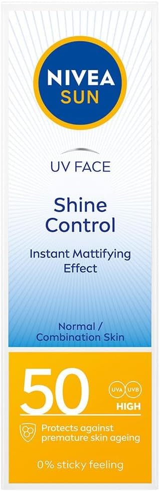 NIVEA Sun UV Face Shine Control Mat Look SPF50 Sunscreen 50ml
