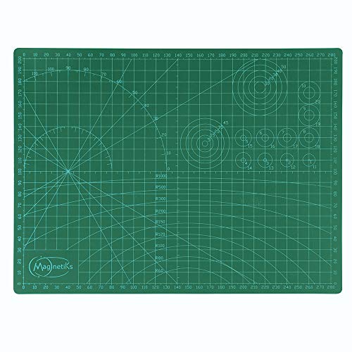 magnetiks Schneidematte 2er Set - DIN A3 und DIN A4 im 2er Set Schneideunterlage - selbstheilend doppelseitig grün – Bild 6