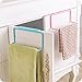 Vivian Over Cabinet Towel Ring Rack Bathroom Kitchen Cupboard Hanging Holder Set of 2 PCS (Pink)