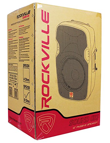 Rockville SPGN154 15" Passive 1600W DJ PA Speaker ABS Lightweight Cabinet 4 Ohm