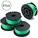 X Home SF-080 Weed Eater String Compatible with Black Decker GH3000 Trimmers, 4 Pack