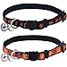 Halloween Cat Collar Breakaway with Bell Adjustable Nylon Safety for Kitty Kitten, 2 Pack