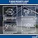 Hyperikon LED Security Light with Motion Sensor, 20W (100 Watt), Outdoor Flood Light Dusk to Dawn, 5000K, Black, IP65