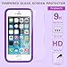 LeYi for iPhone SE Case(2016), iPhone 5 /iPhone 5S Case with Tempered Glass Screen Protector [2 Pack], Glitter Bling Girls Women Heavy Duty Protective Case for iPhone 5S/5/SE Purple