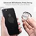 Phone Ring Holder Stand, TORRAS 360° Rotation Metal Cell Phone Finger Ring Grip Stand/Kickstand Work on Magnetic Car Mount Holder for iPhone 7/7Plus 6/6s Plus, Galaxy, LG - Black