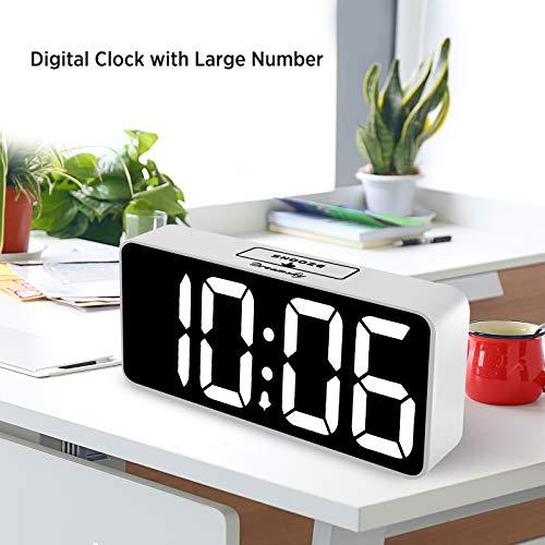DreamSky Large Digital Alarm Clock Big Numbers for Seniors & Visually