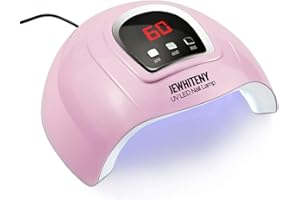 JEWHITENY UV LED Nail Lamp 54W, Professional Nail Dryer Gel Polish Light, UV Light with 3 Timer Setting, Curing Gel LED Dryer, Art Tools with Automatic Sensor, LCD Display