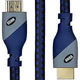 HDMI Cable 6ft - HDMI 2.0 Ready (UHD 4K @ 60Hz, 18Gbps) - Braided Cord (28AWG) - Ultra High Speed - Ethernet & Audio Return - Video 4K 2160p, HD 1080p, 3D - Xbox, PlayStation, PS3, PS4, PC, Apple TV
