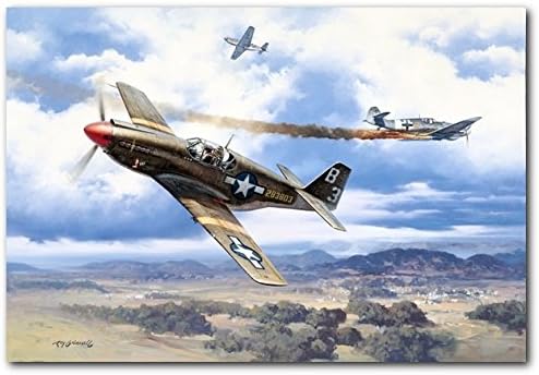 Planejunkie A Record for Russo - Michael T. Russo by Roy Grinnell - A-36A Invader - Aviation Art Print