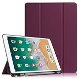 Fintie iPad Pro 10.5 Case with Built-in Apple Pencil Holder - [SlimShell] Ultra Lightweight Standing Protective Cover with Auto Wake/Sleep for Apple iPad Pro 10.5 Inch 2017 Tablet, Purple