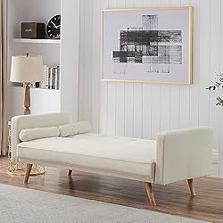 ERYE 3-in-1 Upholstered Napping Futon Sofa Loveseat