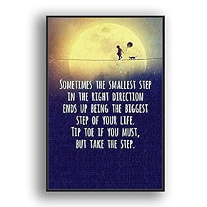 Framed Canvas Wall Art for Living Room, Bedroom Beautiful Quotes Canvas Prints for Modern Home Decoration Ready to Hang - 16"x24" inches
