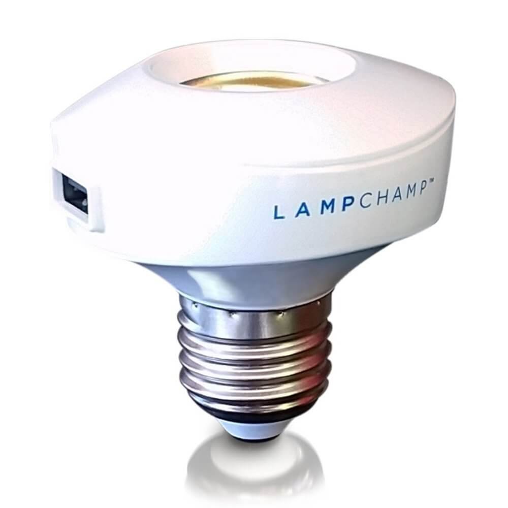LampChamp The USB Light Socket Charger & Lamp Adapter for Cell Phones