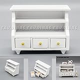Odoria 1:12 Miniature White Floor Cabient with Drawers for Bathroom Dollhouse Furniture Accessories