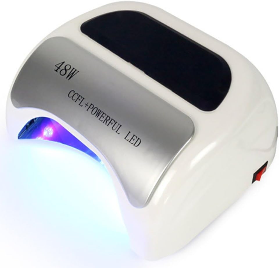 RUXMY Nail Light Therapy Machine 48W Induction UVLED With Baking Lamp Dryer Bake Armor Nail Machine (White) [Energy Class A]