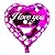 Mememall Fashion 18" Valentines Day Heart Shaped Helium Foil Pink "I Love You" Balloon Party