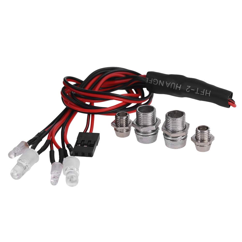 RC Car LED Light, 4LEDs Headlight Taillight Light Kit for Remote Control Truck Car Accessory Parts
