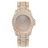 Huntmic Quartz and Plated Watch, Color:Rose Gold-Toned (Model: 1)
