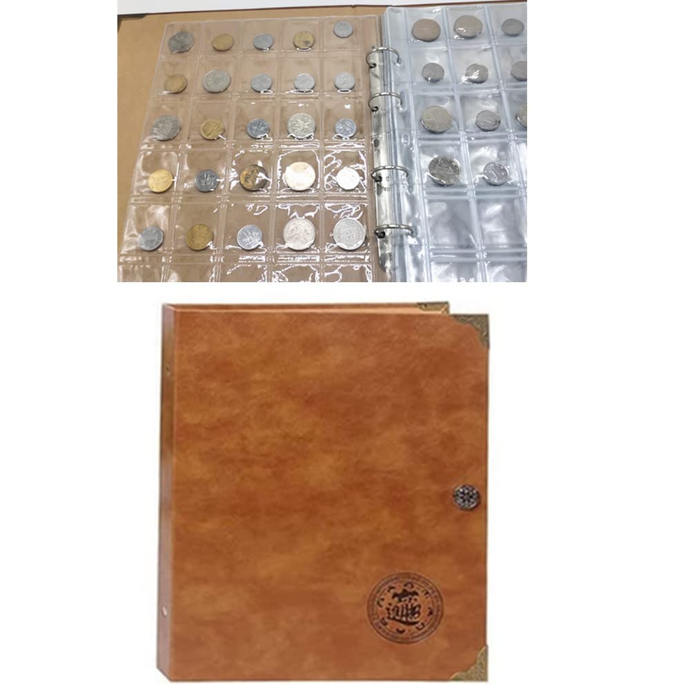 600 Pockets Coin Collecting Holder Album for Collectors Coin Collection Organizer Storage Box Case