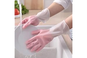 Kitchen Cleaning Supplies, Waterproof and Multi-Functional for Home use, Suitable for Cleaning pots and cookware, Pink.