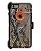 WallSkiN Turtle Series Cases for iPhone 6 Plus / iPhone 6S Plus (Only) Full Body Protection with Kickstand & Holster - Pinus (Tree Bough/Orange)