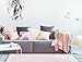 Dikoaina Mongolian Faux Fur Pillow Cover Cushion Case Natural Color (1, 18x18)