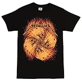 Metallica Skulls in a Circle with Flames T-shirt