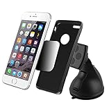 Magnetic Phone Car Mount for Windshield and Dashboard - Best Universal Holder & Cradle for Smartphones - iPhone 5 6 6s, Samsung Galaxy S5 S6 Edge, HTC, GPS, Android, Nexus, Motorola. LG g4, Note 3 4 5
