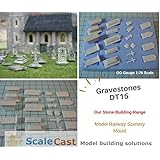 DT15 Model Railway Gravestones Mould OO Gauge