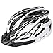 GIORO Ultralight Adult Cycling Bike Helmet for Men Women Specialized Road Urban Mountain Bicycle Safety Protection Certified with Removable Visor and Quick Release Adjustable Strap (Black & White)