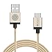iOrange-E Braided USB C Charger Cable with Aluminum Connector, 10 Feet(3M) -  Gold