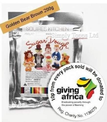 Squires Kitchen Sugar Dough - Golden Bear Brown 200g