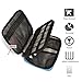 BAGSMART Electronic Organizer Double-Layer Travel Cable Organizer Electronics Accessories Cases for Cables, iPhone, Kindle, USB