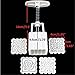 KINGSO Mooncake Fodant Gift DIY Moon Cake Mold 4 Flower Plant Stamps Decor Mould (Square)
