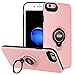 iPhone 6s Plus/6 Plus Case with Ring Holder Kickstand, 360 Degrees Rotating Ring Holder Grip Case Ultra Slim Thin Hard Cover for iPhone 6s Plus/6 Plus (5.5inch) (Pink)