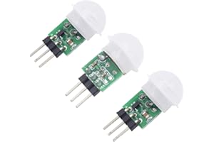 HiLetgo 3pcs AM312 Mini Pyroelectric PIR Human Sensor Module PIR Infrared IR Sensor Body Manual Motion Infrared IR Detector