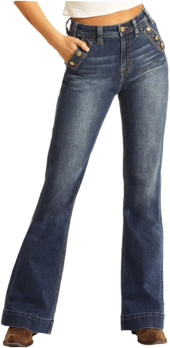 high rise cowgirl jeans