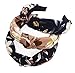 STHUAHE 3PCS Hair Bands,Women Handmade Sweet and Lovely Style Cloth Cross Knot Hair Hoop Hairband Headband Headwear Hair Accessories by Beauty Hair (3 colors)