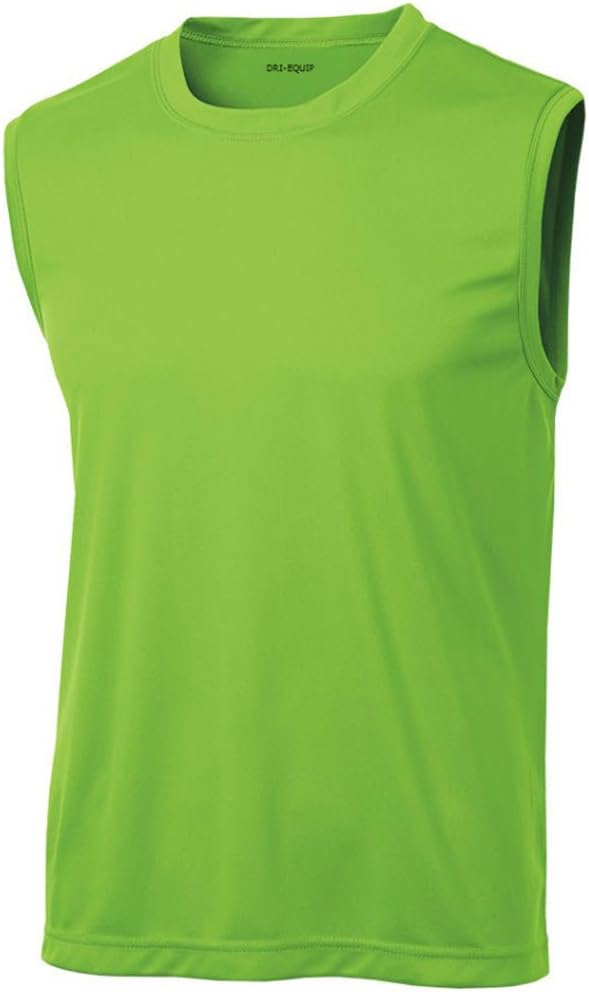 DRIEQUIP Mens Sleeveless Moisture Wicking Muscle T-Shirts. XS-4XL