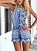 PAKULA Women's Sleeveless Bohemian Casual Romper Short Jumpsuit