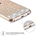 Galaxy S6 edge Cases , iAnko Luxury Bling Rhinestone Diamond Crystal Glitter Hard PC Case Cover Shell Phone Case for Samsung Galaxy S6 Edge S VI Edge(SM-G925) (Gold (Hard Case)