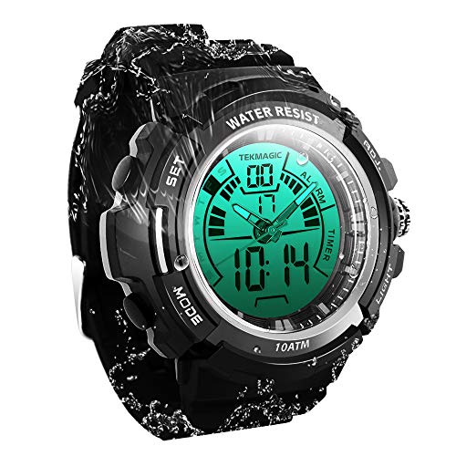 TEKMAGIC Digital Swimming Wrist Sports Watch 100m Water Resistant for