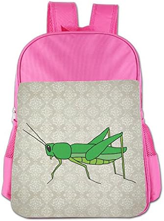 Oery Grasshopper Design Kids School Bags Size Key Pink