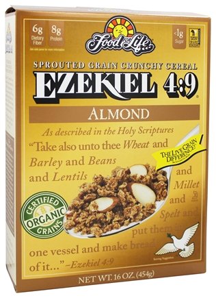 Food For Life - Ezekiel 4:9 Sprouted Whole Grain Cereal Almond - 16 oz.