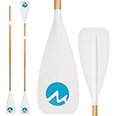 MoiShow SUP Paddle Board Paddle - Adjustable Paddleboard Paddle Oar 4-Piece Floating Aluminum SUP Kayak Paddle
