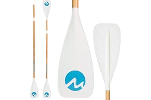 MoiShow SUP Paddle Board Paddle - Adjustable Paddleboard Paddle Oar 4-Piece Floating Aluminum SUP Kayak Paddle