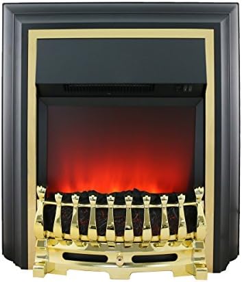 Ezee Glow Clarke Brass Effect Inset Electric Fire