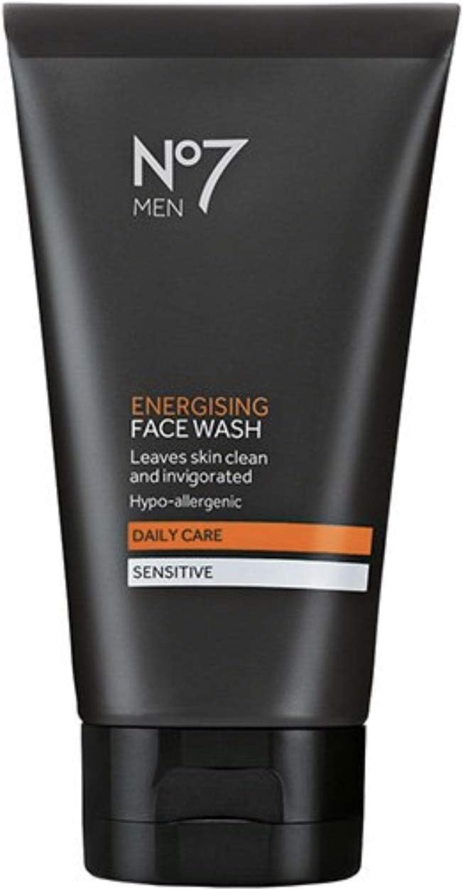 (3 PACK) No7 Men Energising Face Wash 2 x 150ml & No7 Men Energising Face Scrub x 150ml, 150 ml (Pack of 3)