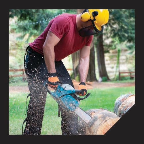 Oregon Protective Chainsaw Chaps for Cutting and Logging, 8 Layers Lightweight, Breathable Material, One Size Fits All, Black (563979)