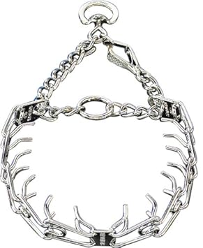 Herm Sprenger Chrome Plated Training Collar with Quick Release Snap for Dogs (Silver, Medium, 3.00 mm, 21-inch)